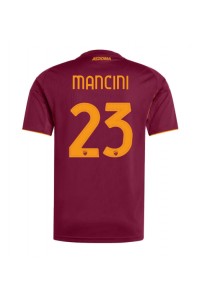 AS Roma Gianluca Mancini #23 Jalkapallovaatteet Kotipaita 2025-26 Lyhythihainen
